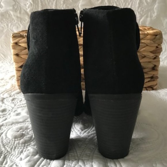 Esprit Black Suede Ankle Bootie - Picture 4 of 9